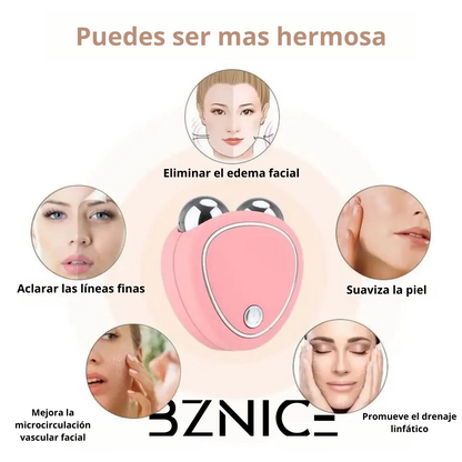 MASAJEADOR FACIAL CON MICROCORRIENTE